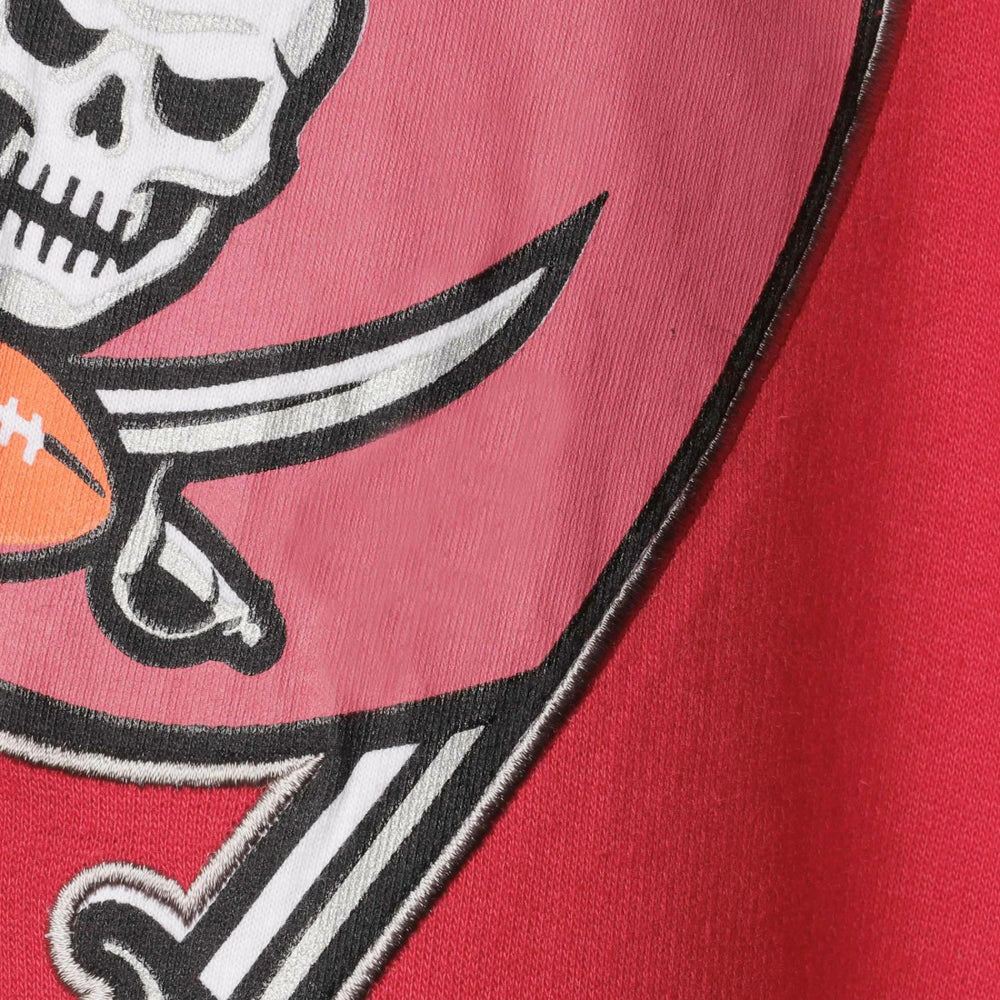 Tampa Bay Buccaneers Big & Tall Block Party Pullover Hoodie - Red/Pewter Hoodies