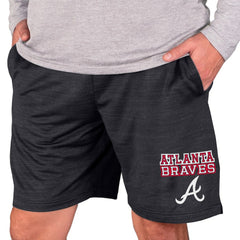 Atlanta Braves Concepts Sport Bullseye Knit Jam Shorts - Charcoal Shorts