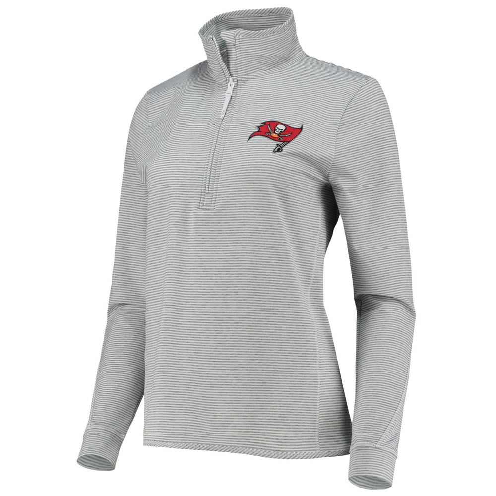 Tampa Bay Buccaneers Vineyard Vines Women's Sankaty Shep Half-Zip Pullover Top - Heather Gray Pullover