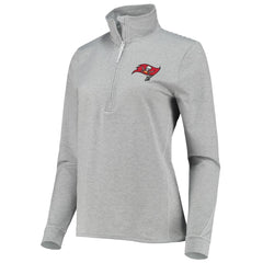 Tampa Bay Buccaneers Vineyard Vines Women's Sankaty Shep Half-Zip Pullover Top - Heather Gray Pullover