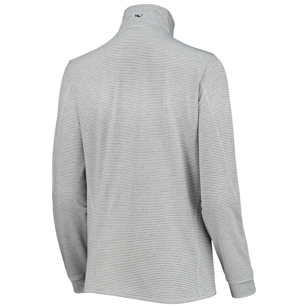 New Orleans Saints Vineyard Vines Women's Sankaty Shep Half-Zip Pullover Top - Heather Gray Pullover