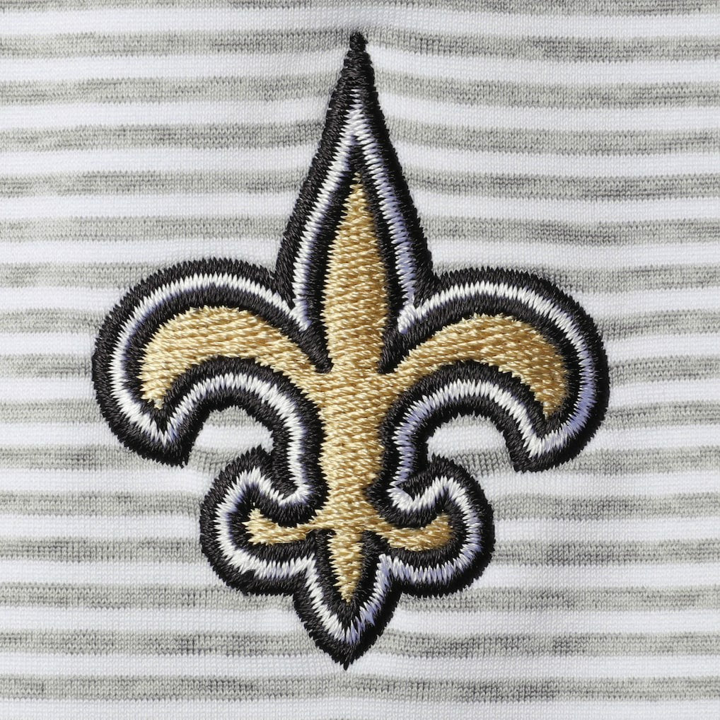 New Orleans Saints Vineyard Vines Women's Sankaty Shep Half-Zip Pullover Top - Heather Gray Pullover