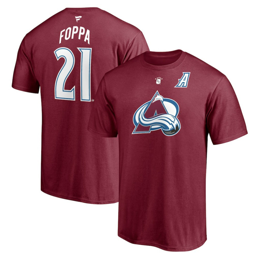 Peter Forsberg Colorado Avalanche Fanatics Authentic Stack Retired Player Nickname & Number T-Shirt - Burgundy | US 4240307