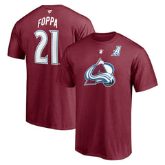 Peter Forsberg Colorado Avalanche Fanatics Authentic Stack Retired Player Nickname & Number T-Shirt - Burgundy | US 4240307