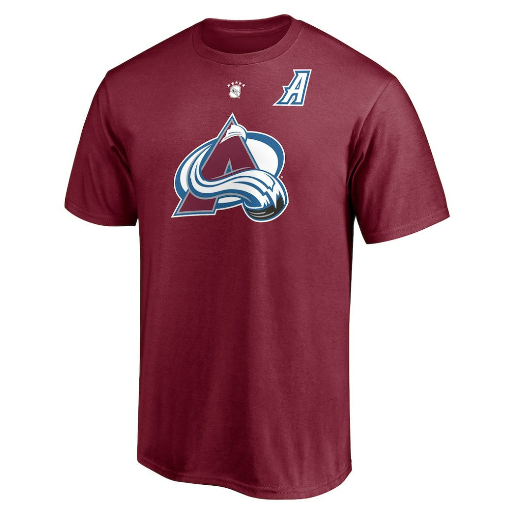 Peter Forsberg Colorado Avalanche Fanatics Authentic Stack Retired Player Nickname & Number T-Shirt - Burgundy | US 4240307