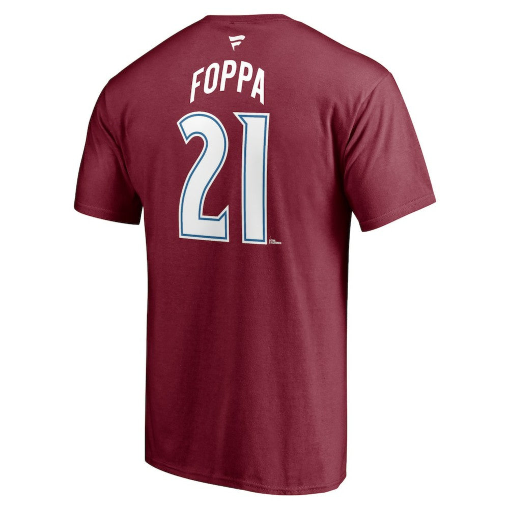 Peter Forsberg Colorado Avalanche Fanatics Authentic Stack Retired Player Nickname & Number T-Shirt - Burgundy | US 4240307