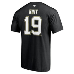 Ryan Whitney Pittsburgh Penguins Fanatics Authentic Stack Retired Player Nickname & Number T-Shirt - Black | US 4240310