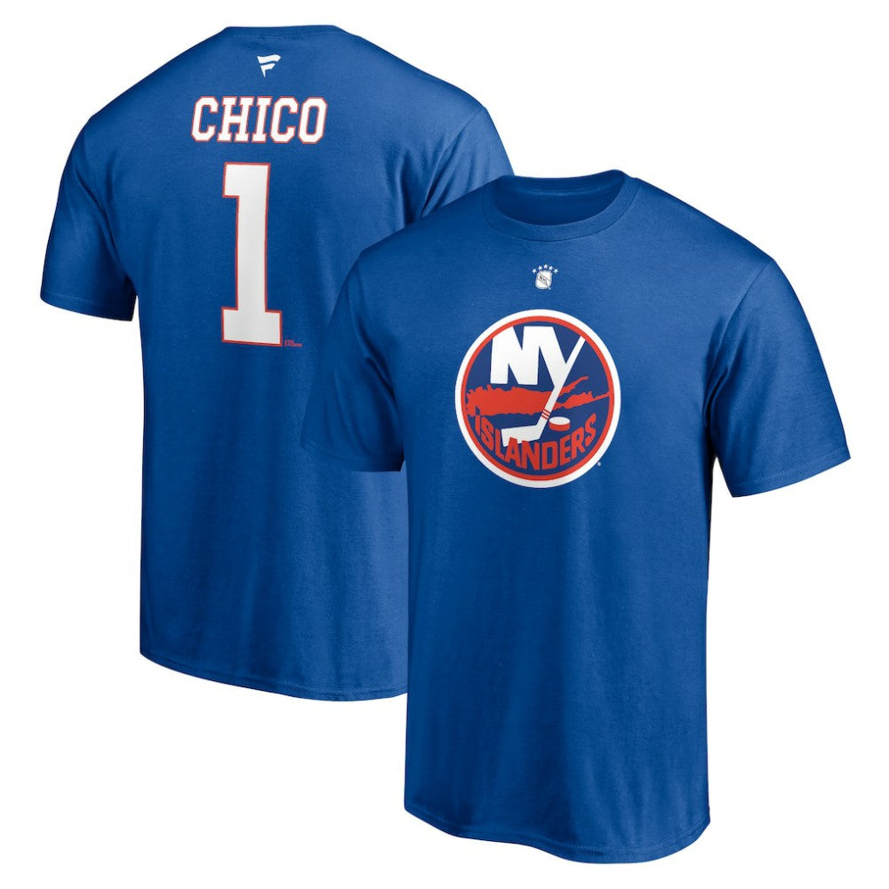 Glenn Resch New York Islanders Fanatics Authentic Stack Retired Player Nickname & Number T-Shirt - Royal | US 4240316