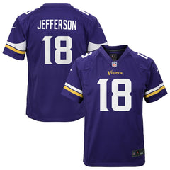 Justin Jefferson Minnesota Vikings Youth Game Jersey - Purple Jerseys