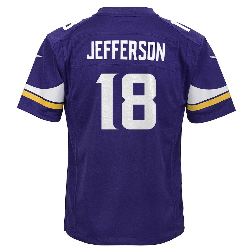 Justin Jefferson Minnesota Vikings Youth Game Jersey - Purple Jerseys
