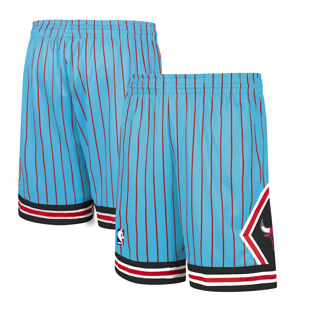 Chicago Bulls Hardwood Classic Reload Swingman Shorts Blue - Mitchell & Ness outlet