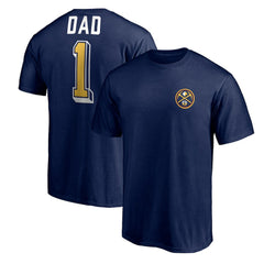 Denver Nuggets Number One Dad T-Shirt Navy outlet
