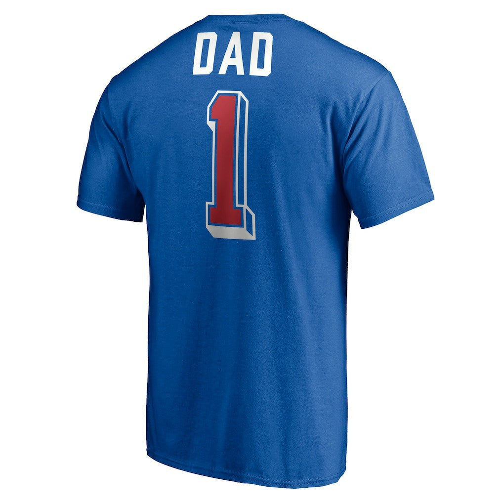 Detroit Pistons Number One Dad T-Shirt Royal outlet