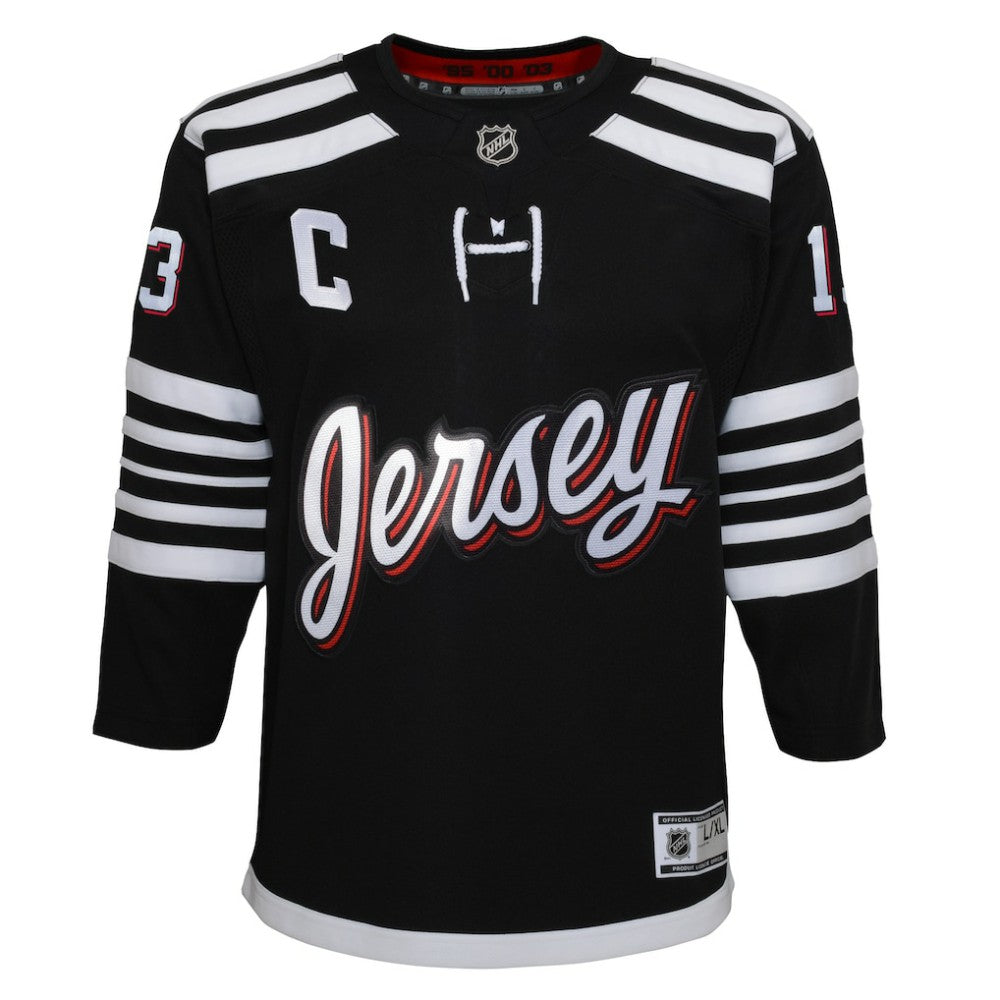 Nico Hischier New Jersey Devils Youth 2021/22 Alternate Premier Player Jersey - Black | US 4245540