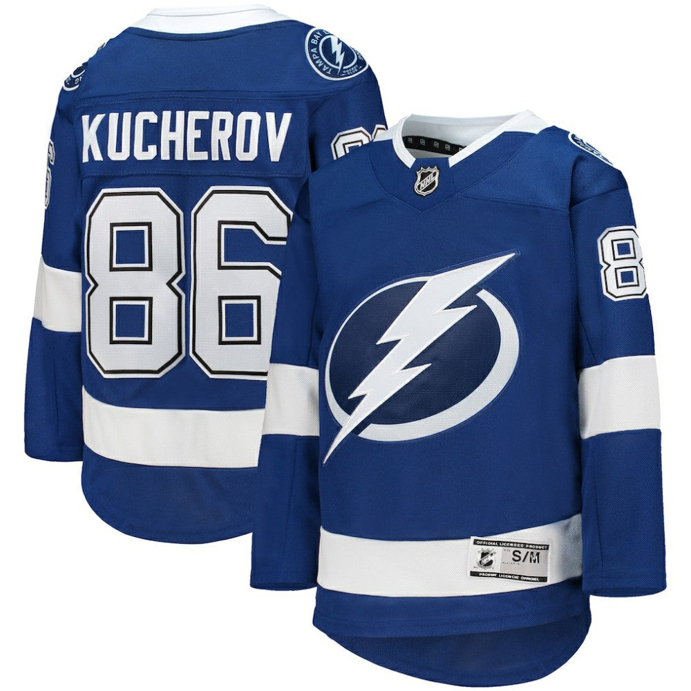 Nikita Kucherov Tampa Bay Lightning Youth Home Premier Player Jersey - Blue | US 4245544