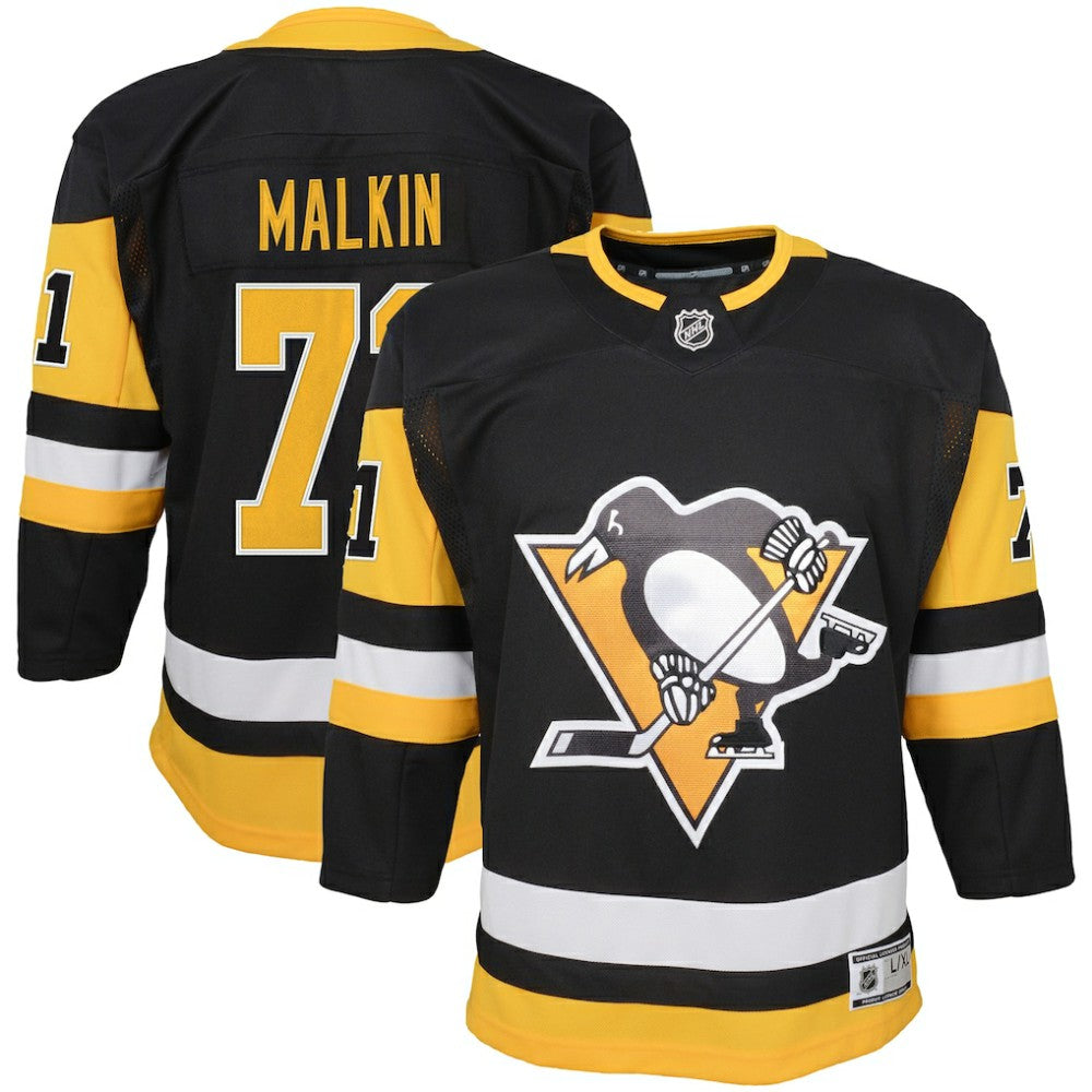 Evgeni Malkin Pittsburgh Penguins Youth Home Premier Player Jersey - Black | US 4245545