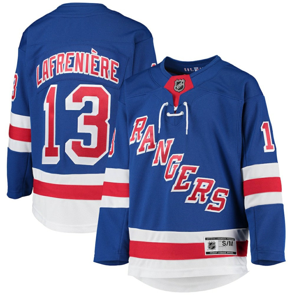 Alexis Lafreniere New York Rangers Youth Home Premier Player Jersey - Blue | US 4245547