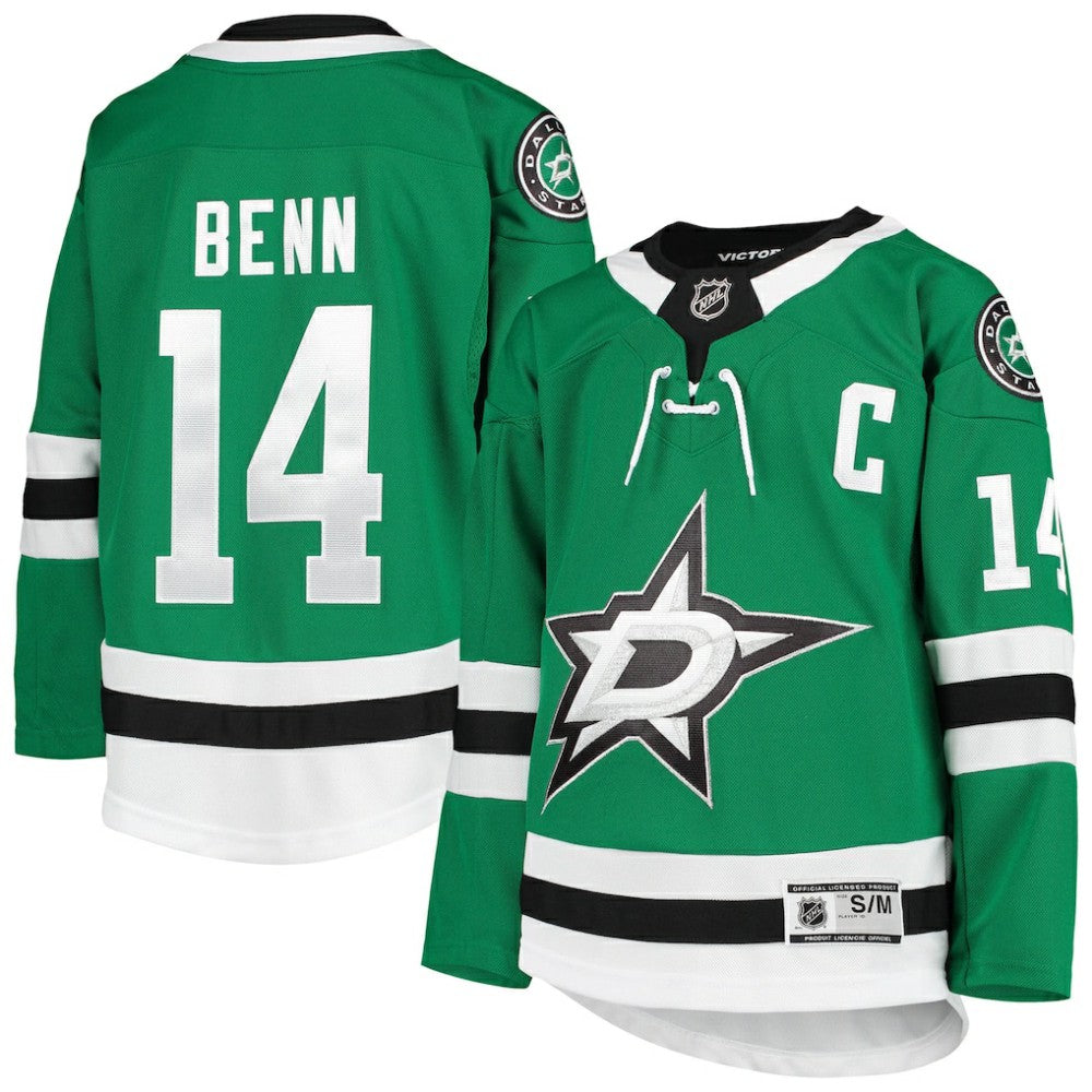 Jamie Benn Dallas Stars Youth Home Premier Player Jersey - Kelly Green | US 4245548