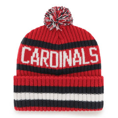 St. Louis Cardinals '47 Bering Cuffed Knit Hat with Pom - Red Hats
