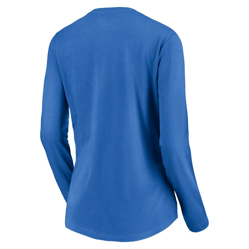 Los Angeles Chargers Women's Slogan V-Neck Long Sleeve T-Shirt - Powder Blue T-shirts
