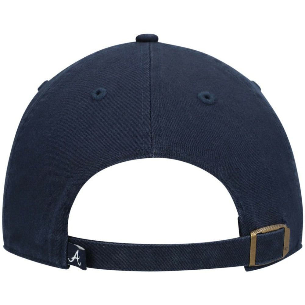 Atlanta Braves '47 Youth Team Logo Clean Up Adjustable Hat - Navy Hats