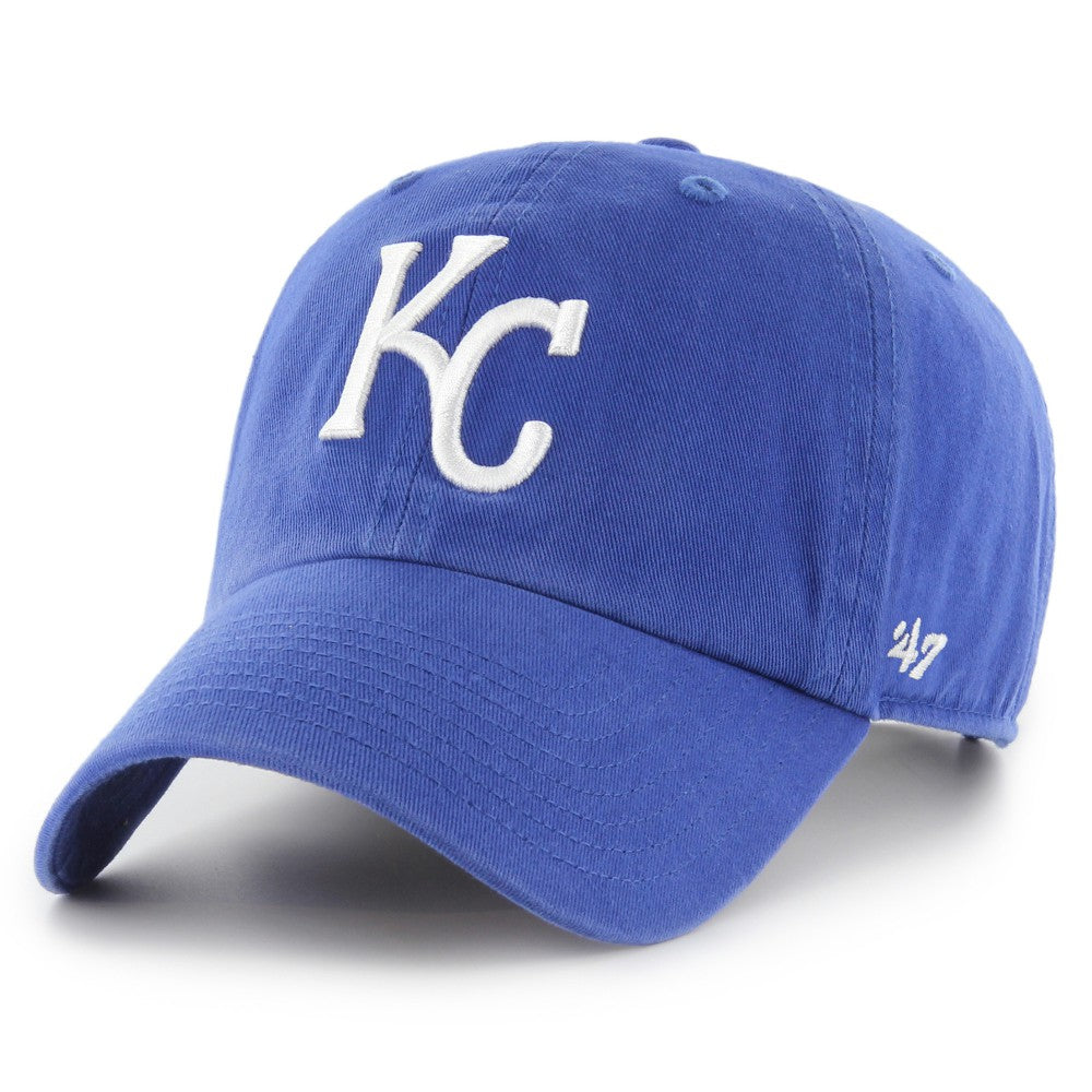 Kansas City Royals '47 Youth Team Logo Clean Up Adjustable Hat - Royal Hats