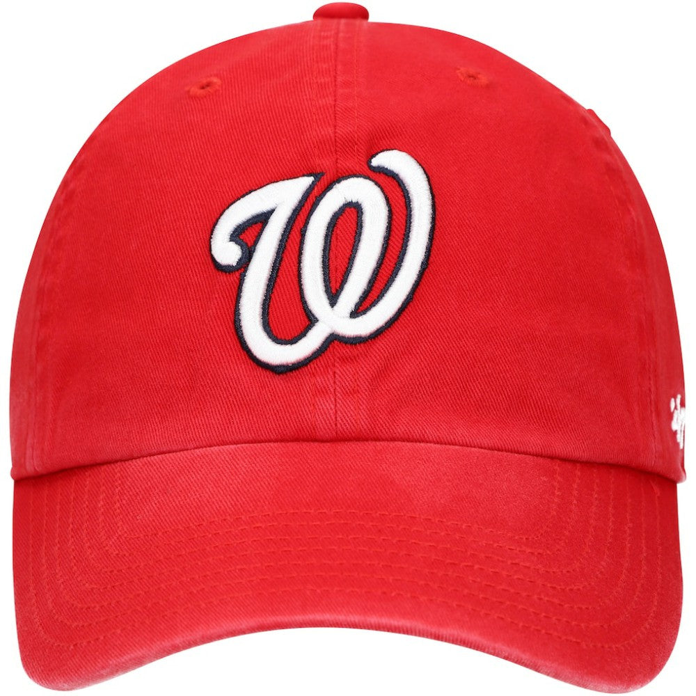 Washington Nationals '47 Youth Team Logo Clean Up Adjustable Hat - Red Hats