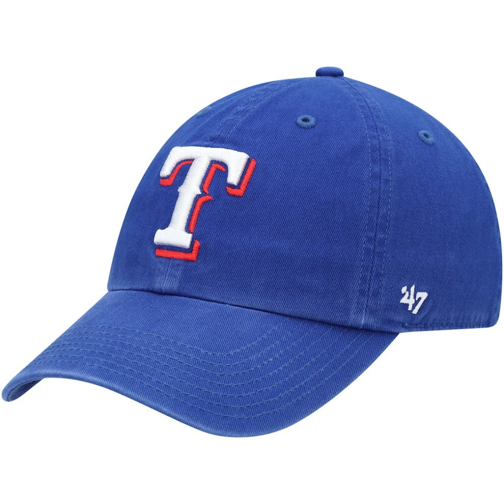 Texas Rangers '47 Youth Team Logo Clean Up Adjustable Hat - Royal Hats