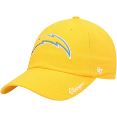 Los Angeles Chargers '47 Women's Miata Clean Up Secondary Logo Adjustable Hat - Gold Hats