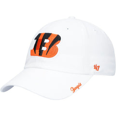 Cincinnati Bengals '47 Women's Team Miata Clean Up Adjustable Hat - White Hats