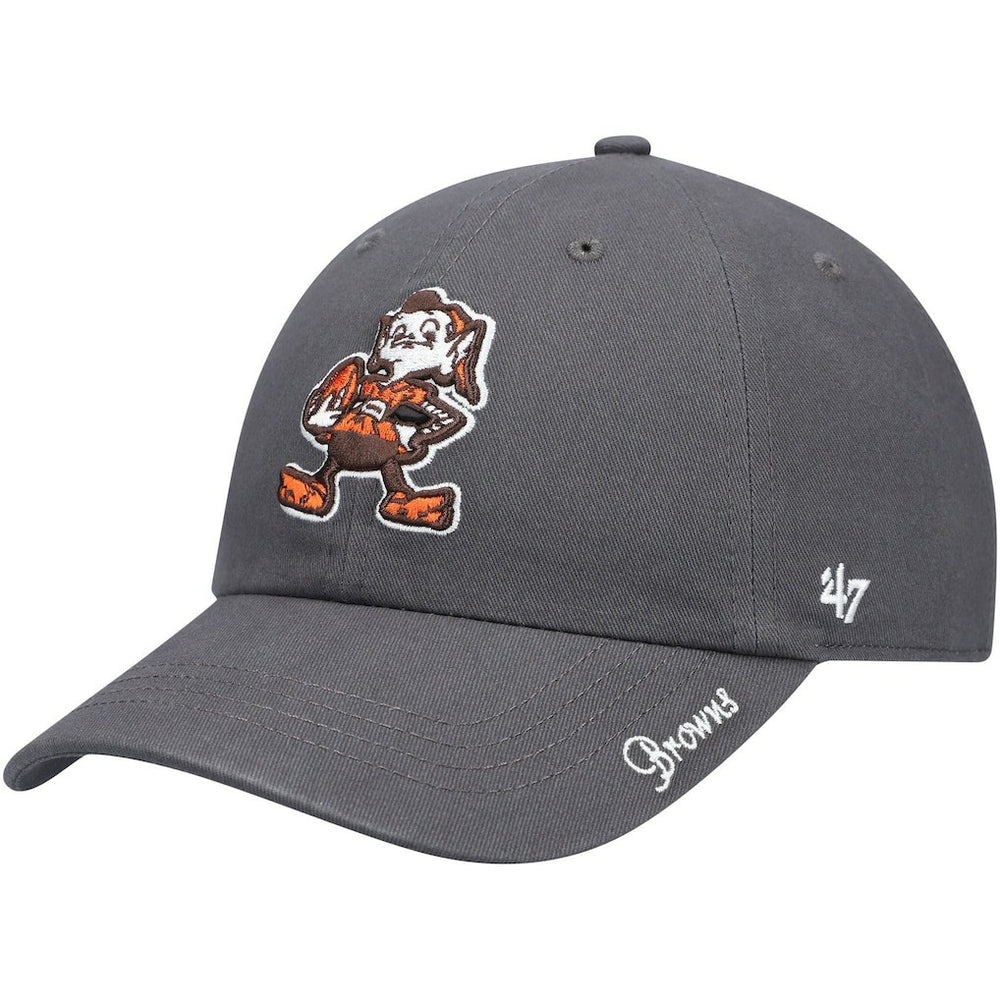 Cleveland Browns '47 Women's Brownie The Elf Miata Clean Up Adjustable Hat - Charcoal Hats