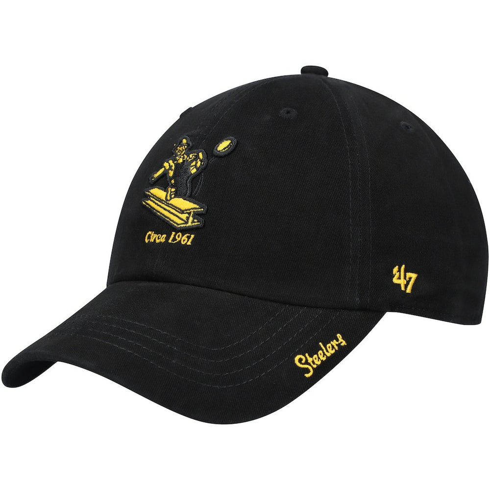Pittsburgh Steelers '47 Women's Miata Clean Up Adjustable Hat - Black Hats