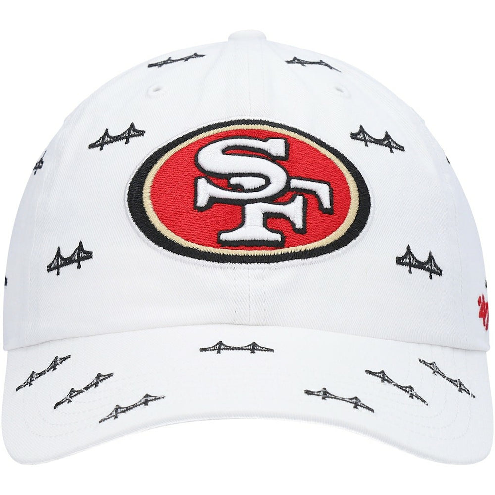 San Francisco 49ers '47 Women's Team Confetti Clean Up Adjustable Hat - White Hats