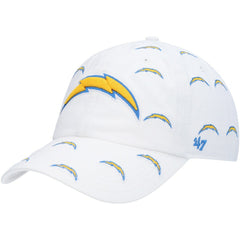 Los Angeles Chargers '47 Women's Team Confetti Clean Up Adjustable Hat - White Hats