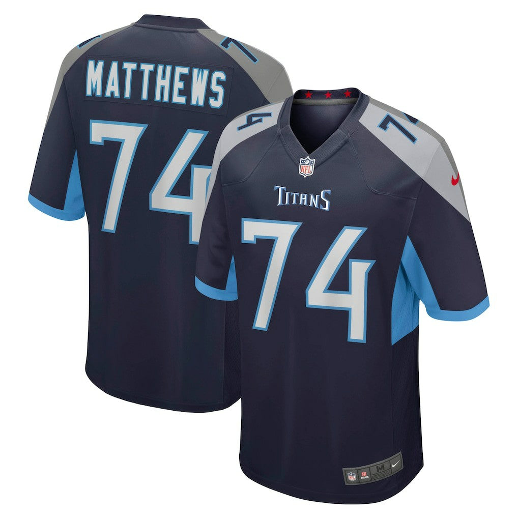 Bruce Matthews Tennessee Titans Retired Player Jersey - Navy Jerseys