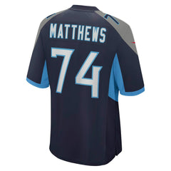 Bruce Matthews Tennessee Titans Retired Player Jersey - Navy Jerseys