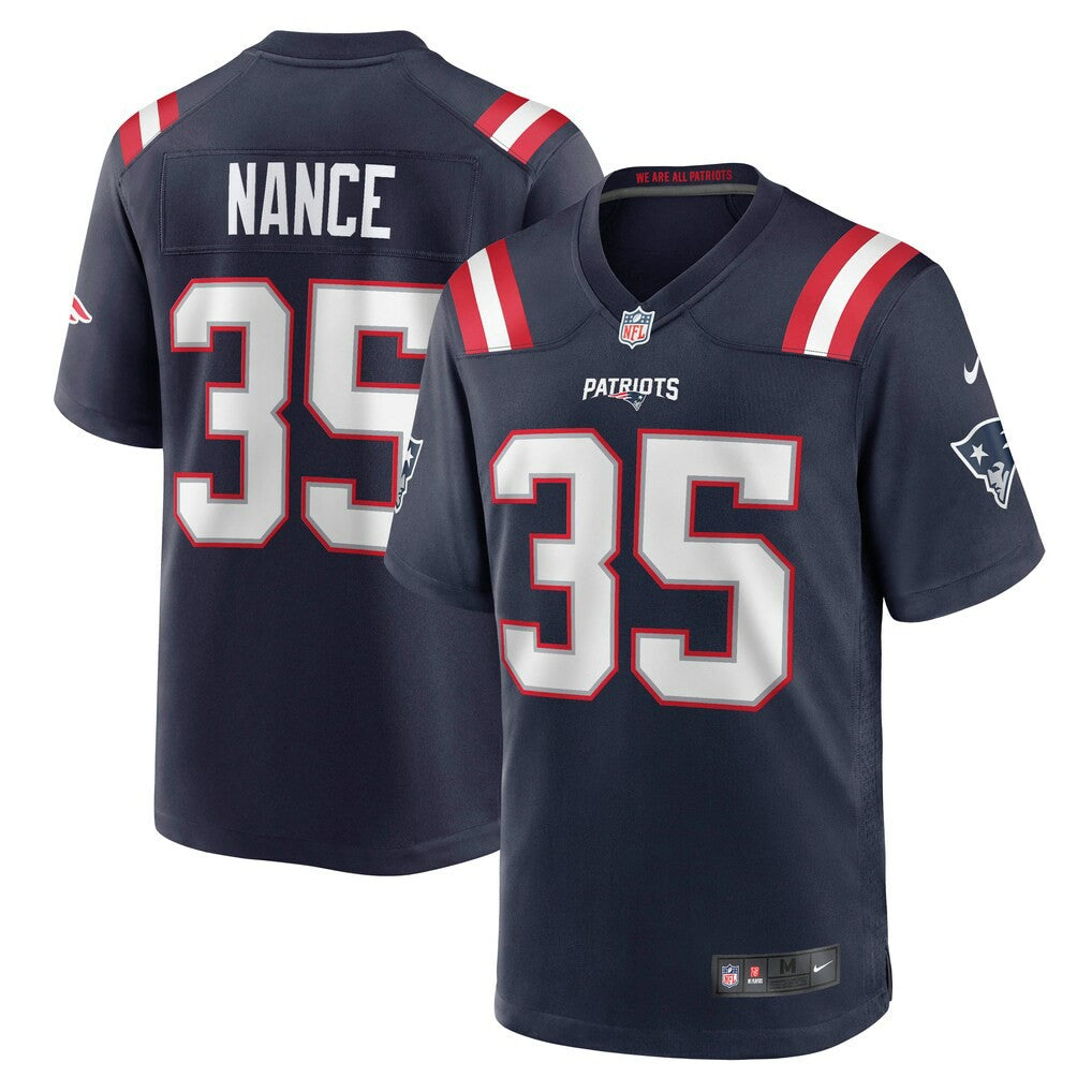 Jim Nance New England Patriots Retired Player Jersey - Navy Jerseys
