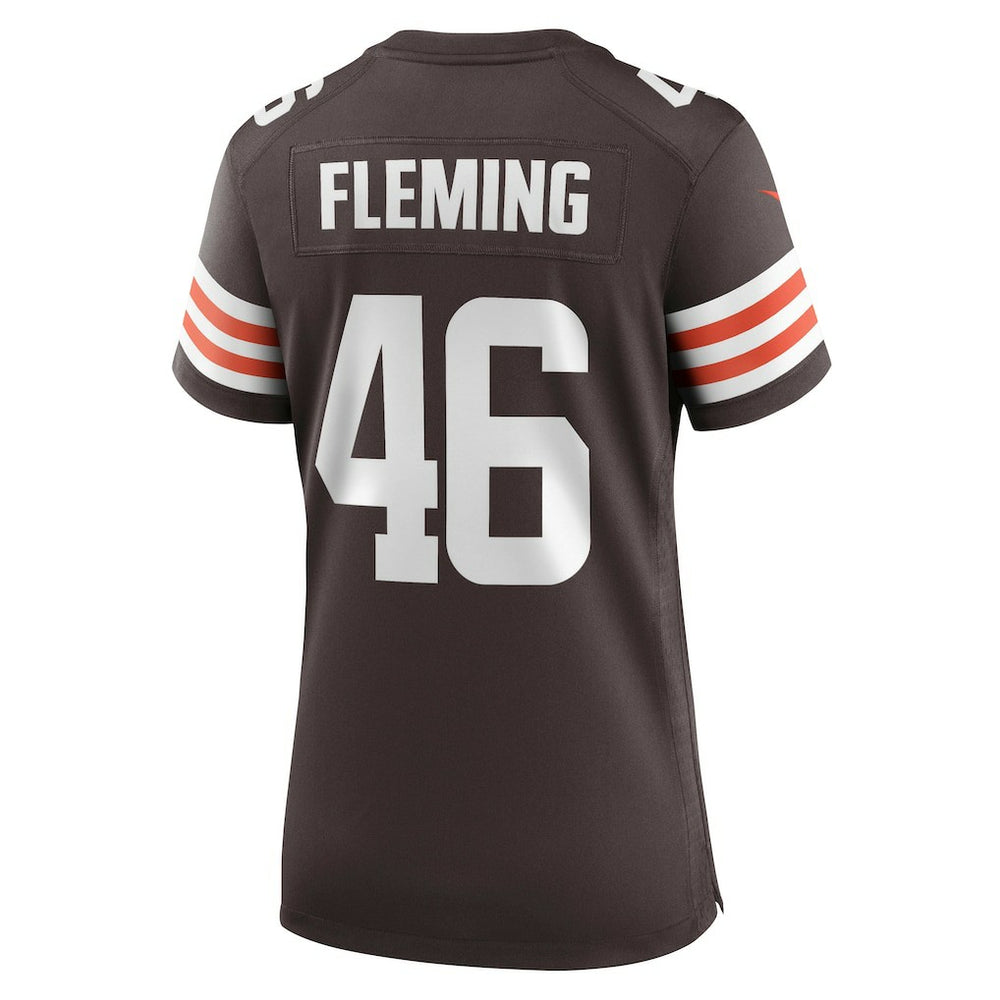 Don Fleming Cleveland Browns Women's Retired Player Jersey - Brown Jerseys