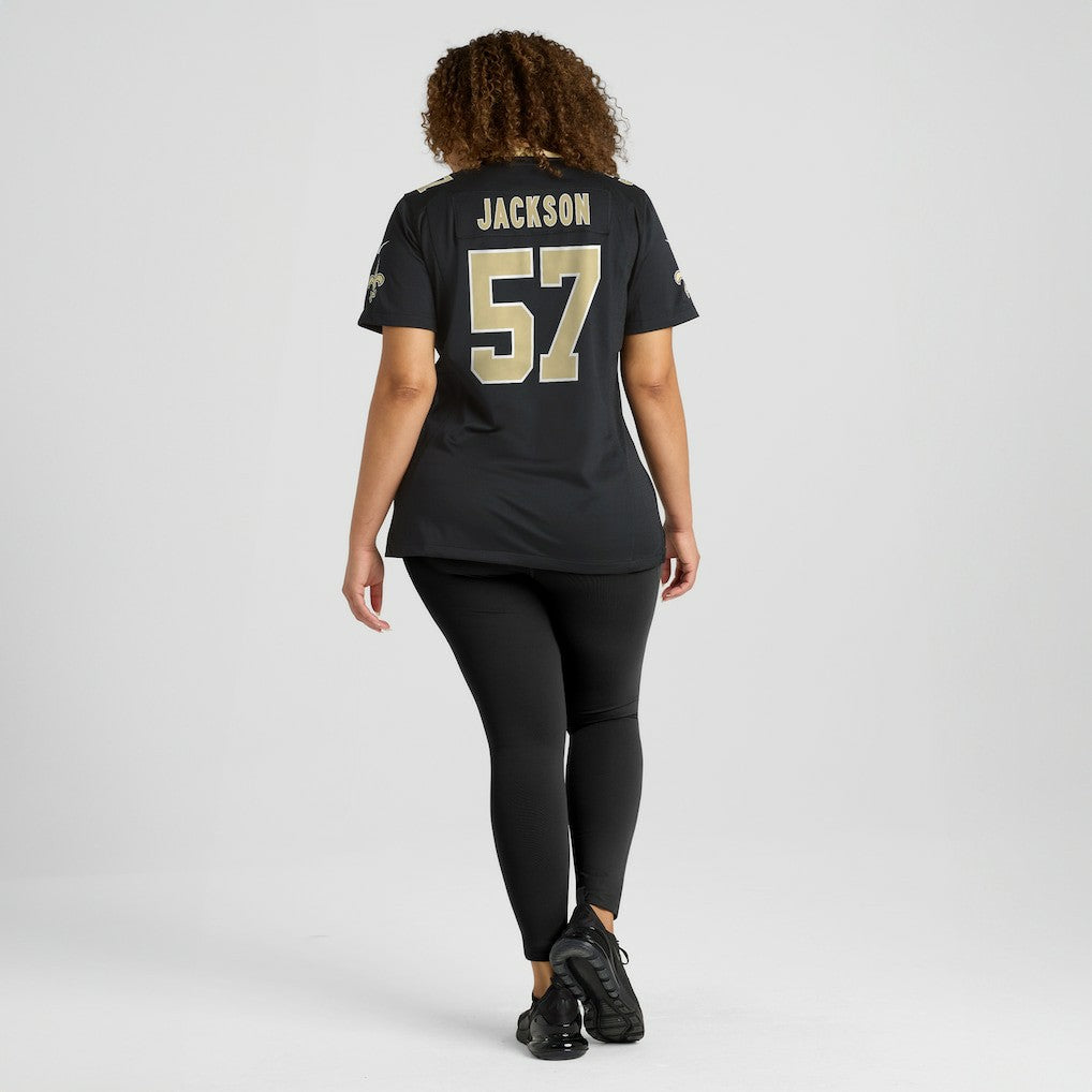 Rickey Jackson New Orleans Saints Women's Retired Player Jersey - Black Jerseys