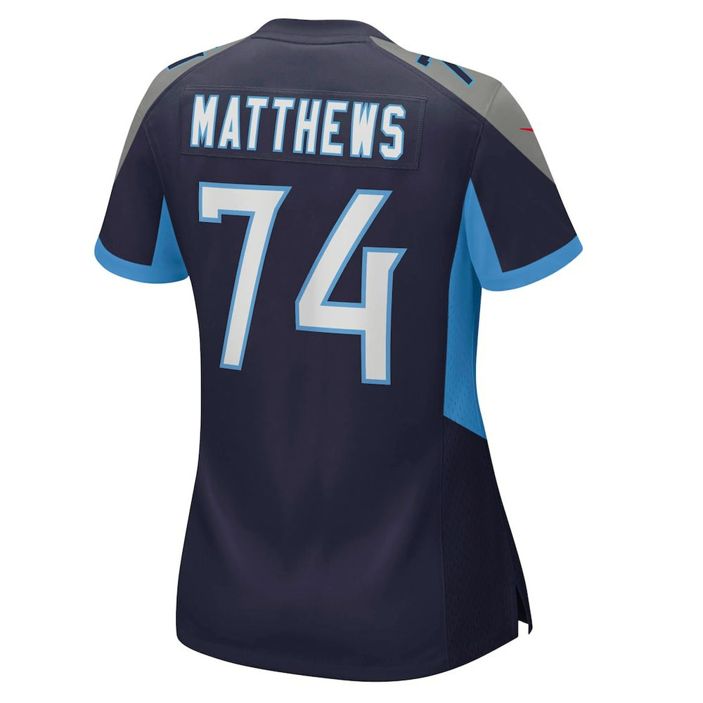 Bruce Matthews Tennessee Titans Women's Retired Player Jersey - Navy Jerseys