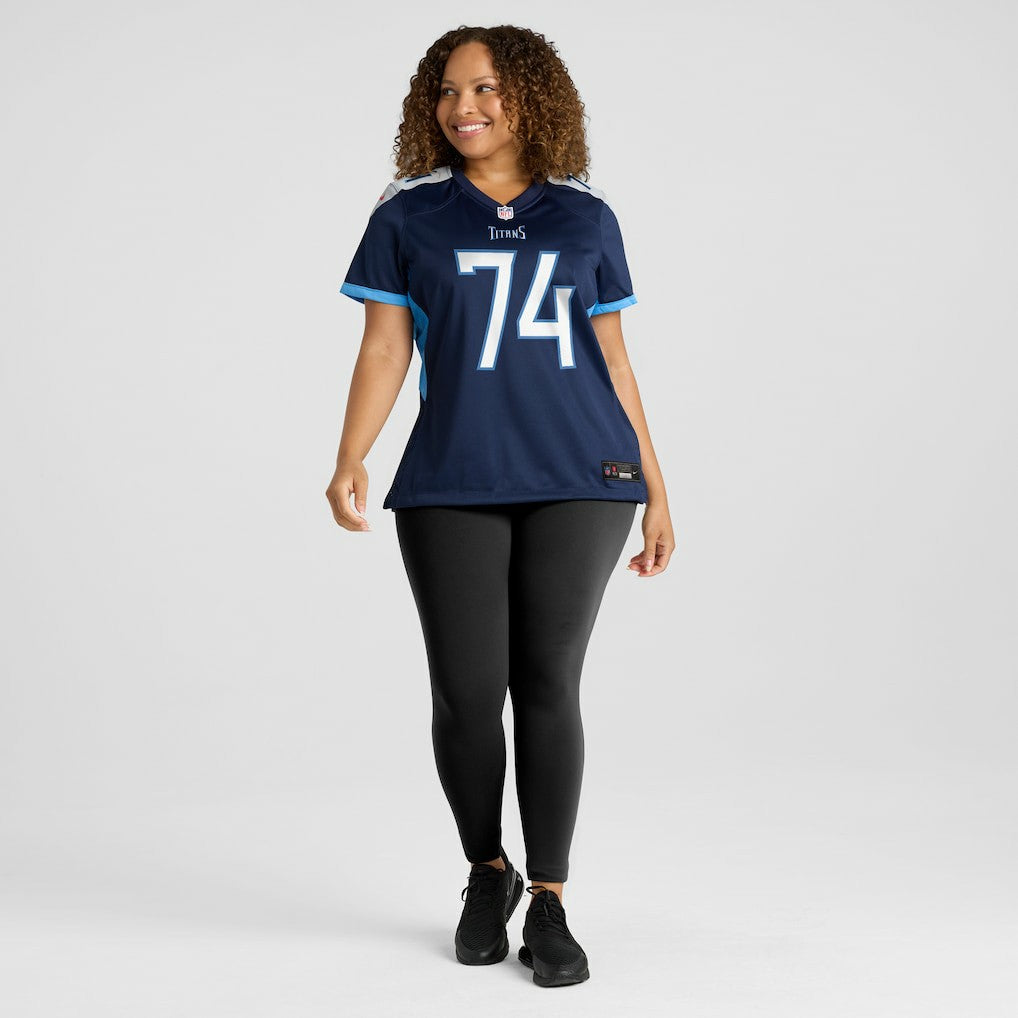 Bruce Matthews Tennessee Titans Women's Retired Player Jersey - Navy Jerseys