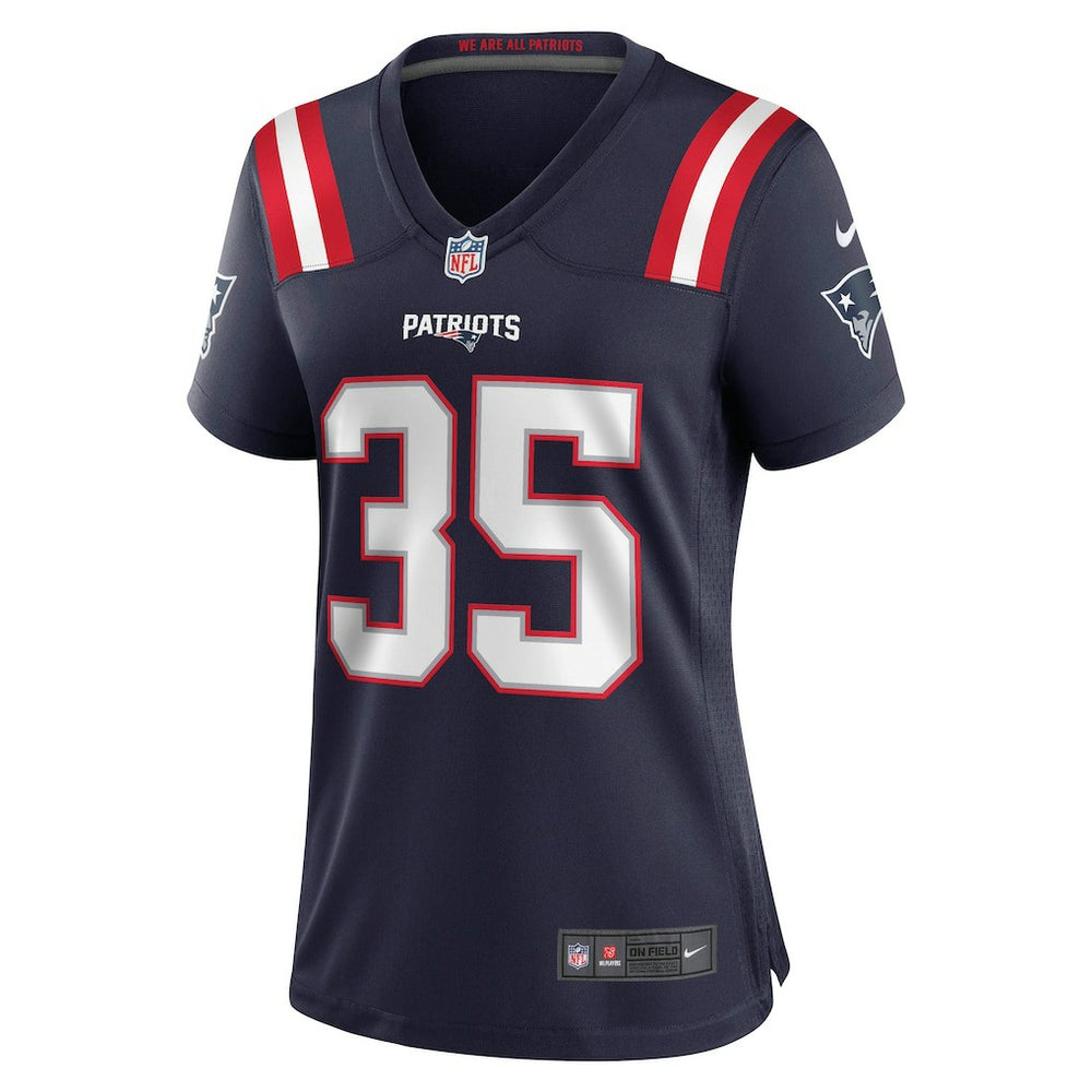 Jim Nance New England Patriots Women's Retired Player Jersey - Navy Jerseys