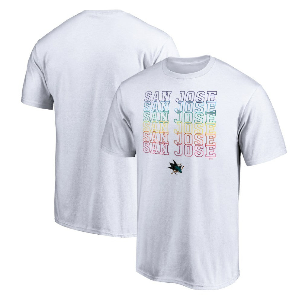 San Jose Sharks City Pride T-Shirt - White | US 4257413