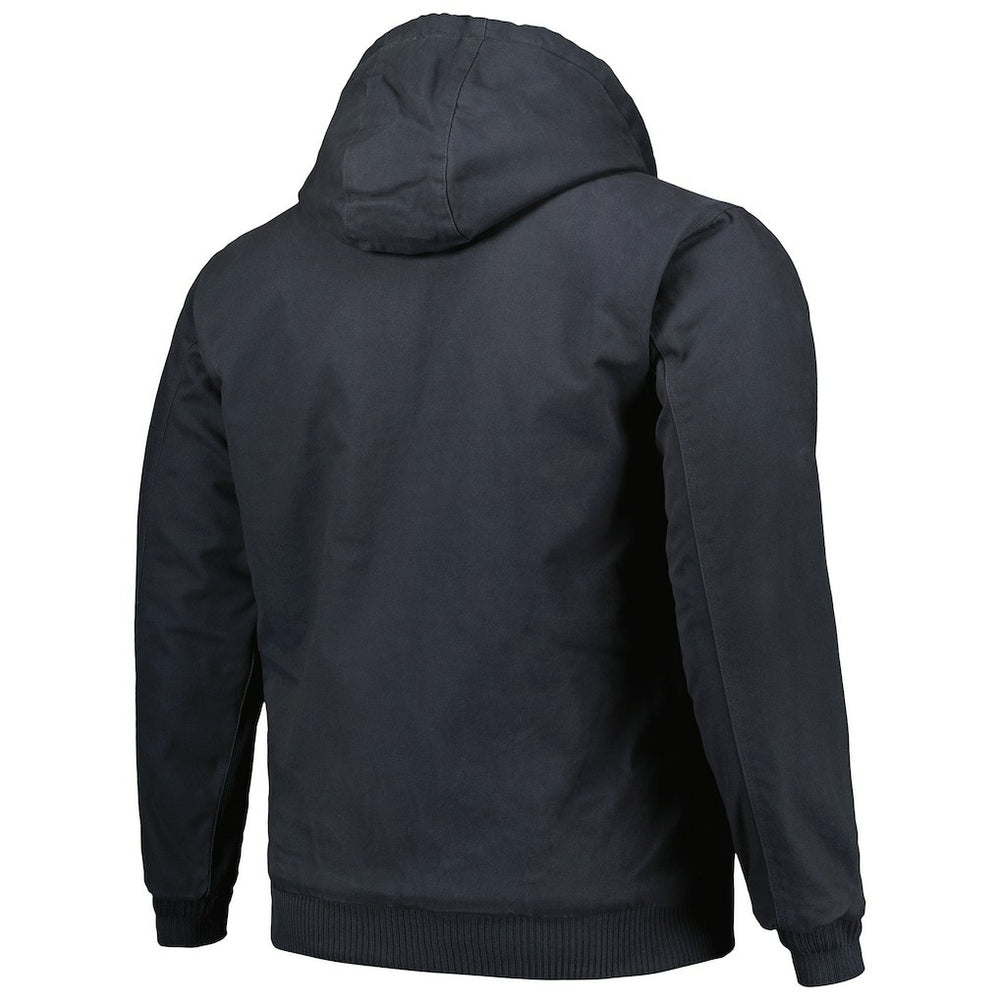 Seattle Seahawks Dunbrooke Big & Tall Dakota Canvas Hoodie Full-Zip Jacket - Charcoal Hoodies