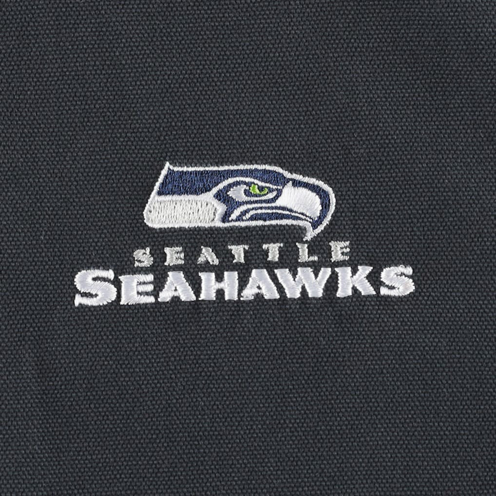 Seattle Seahawks Dunbrooke Big & Tall Dakota Canvas Hoodie Full-Zip Jacket - Charcoal Hoodies