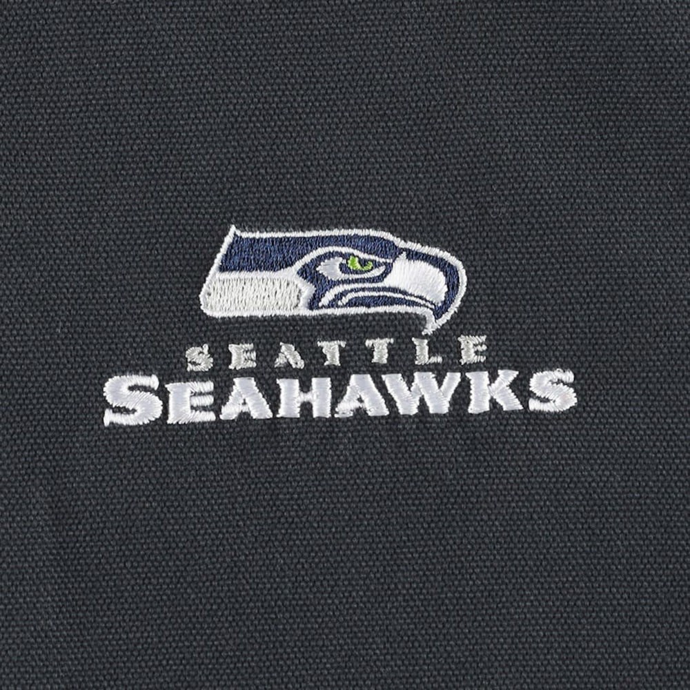 Seattle Seahawks Dunbrooke Big & Tall Dakota Canvas Hoodie Full-Zip Jacket - Charcoal Hoodies