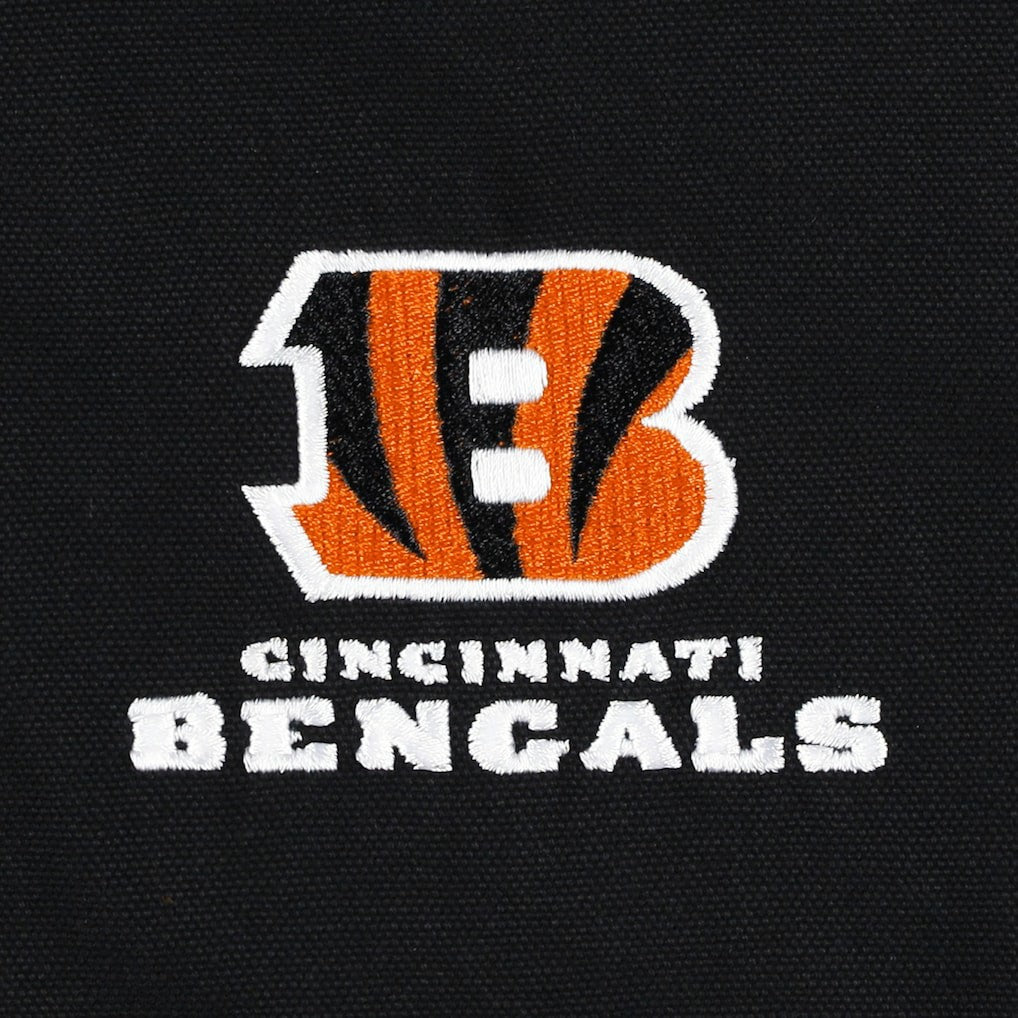 Cincinnati Bengals Dunbrooke Big & Tall Dakota Canvas Hoodie Full-Zip Jacket - Black Hoodies