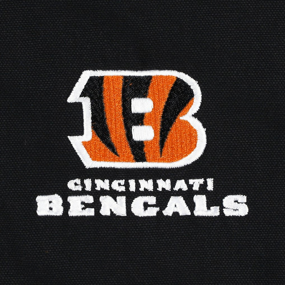 Cincinnati Bengals Dunbrooke Big & Tall Dakota Canvas Hoodie Full-Zip Jacket - Black Hoodies
