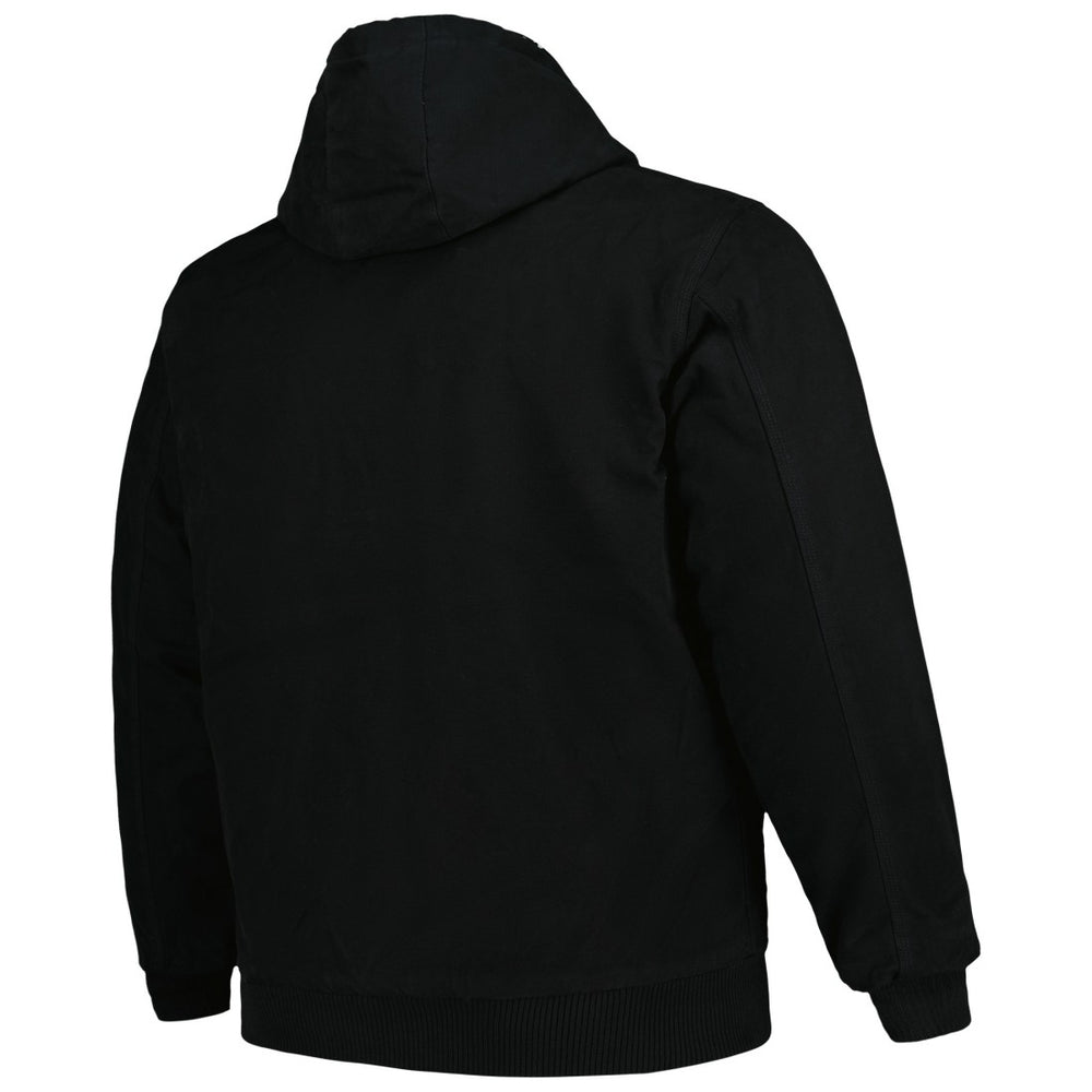 Tampa Bay Buccaneers Dunbrooke Big & Tall Dakota Canvas Hoodie Full-Zip Jacket - Black Hoodies