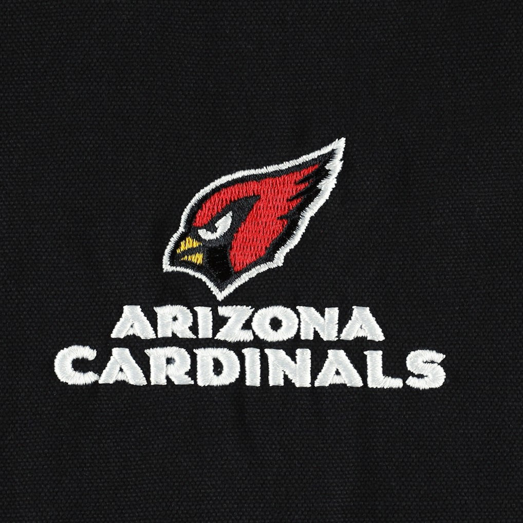 Arizona Cardinals Dunbrooke Big & Tall Dakota Canvas Hoodie Full-Zip Jacket - Black Hoodies